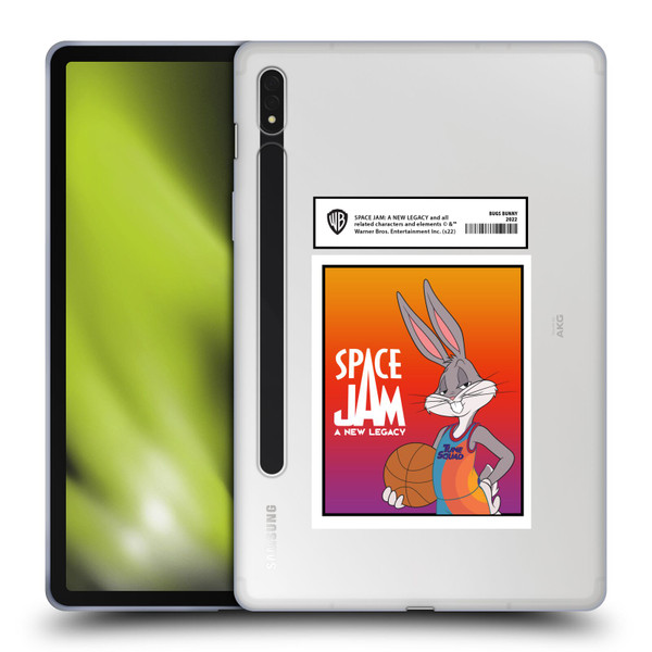 Space Jam: A New Legacy Graphics Bugs Bunny Card Soft Gel Case for Samsung Galaxy Tab S8