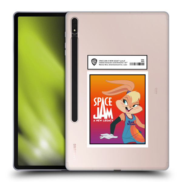 Space Jam: A New Legacy Graphics Lola Card Soft Gel Case for Samsung Galaxy Tab S8 Plus