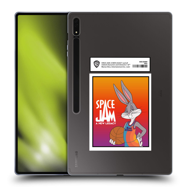 Space Jam: A New Legacy Graphics Bugs Bunny Card Soft Gel Case for Samsung Galaxy Tab S8 Ultra
