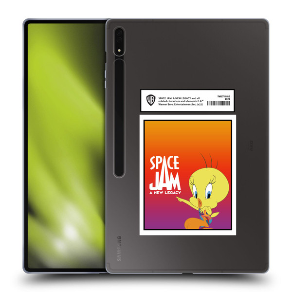Space Jam: A New Legacy Graphics Tweety Bird Card Soft Gel Case for Samsung Galaxy Tab S8 Ultra