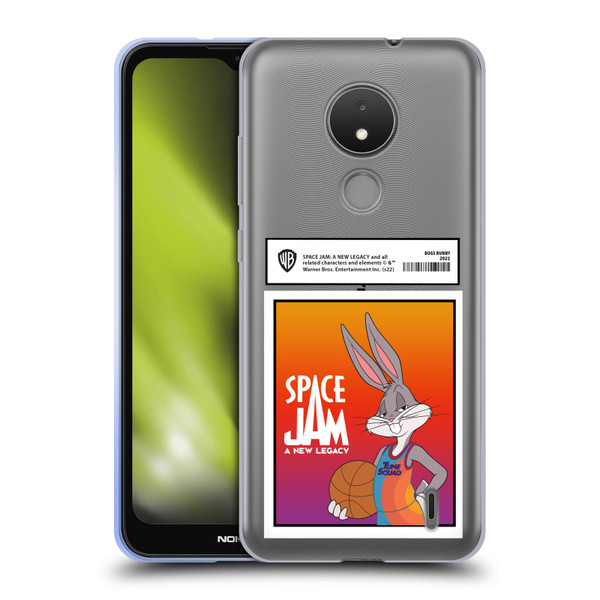 Space Jam: A New Legacy Graphics Bugs Bunny Card Soft Gel Case for Nokia C21