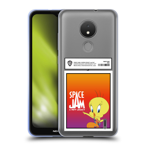 Space Jam: A New Legacy Graphics Tweety Bird Card Soft Gel Case for Nokia C21