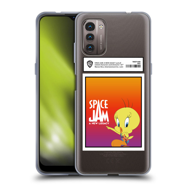 Space Jam: A New Legacy Graphics Tweety Bird Card Soft Gel Case for Nokia G11 / G21