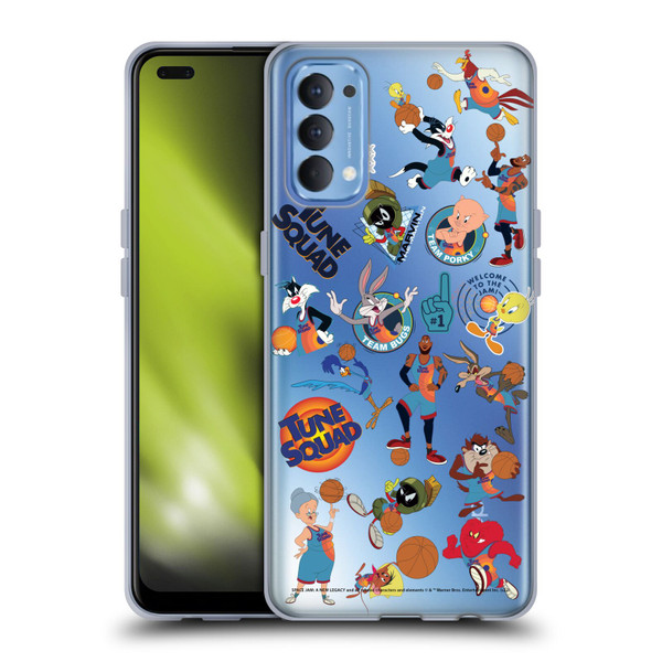 Space Jam: A New Legacy Graphics Squad Soft Gel Case for OPPO Reno 4 5G