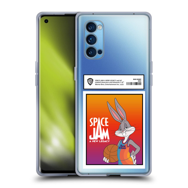 Space Jam: A New Legacy Graphics Bugs Bunny Card Soft Gel Case for OPPO Reno 4 Pro 5G