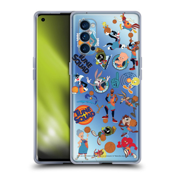 Space Jam: A New Legacy Graphics Squad Soft Gel Case for OPPO Reno 4 Pro 5G