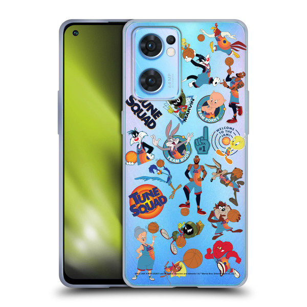Space Jam: A New Legacy Graphics Squad Soft Gel Case for OPPO Reno7 5G / Find X5 Lite