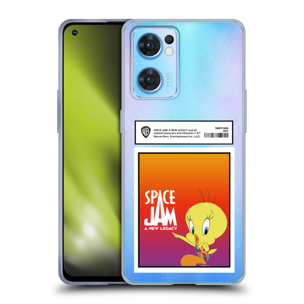 Space Jam: A New Legacy Graphics Tweety Bird Card Soft Gel Case for OPPO Reno7 5G / Find X5 Lite