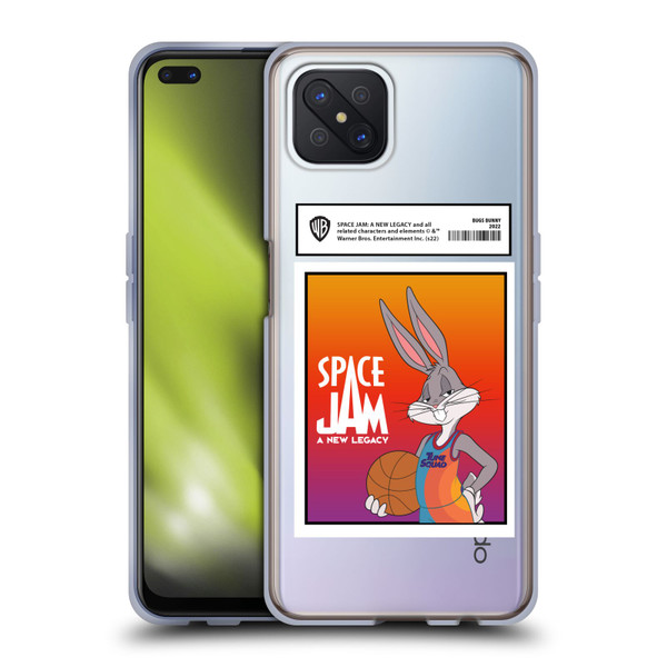 Space Jam: A New Legacy Graphics Bugs Bunny Card Soft Gel Case for OPPO Reno4 Z 5G