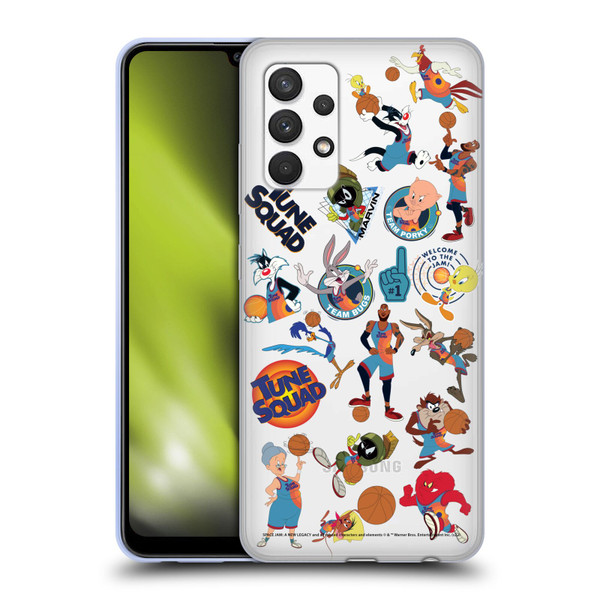 Space Jam: A New Legacy Graphics Squad Soft Gel Case for Samsung Galaxy A32 (2021)