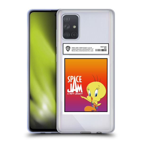 Space Jam: A New Legacy Graphics Tweety Bird Card Soft Gel Case for Samsung Galaxy A71 (2019)