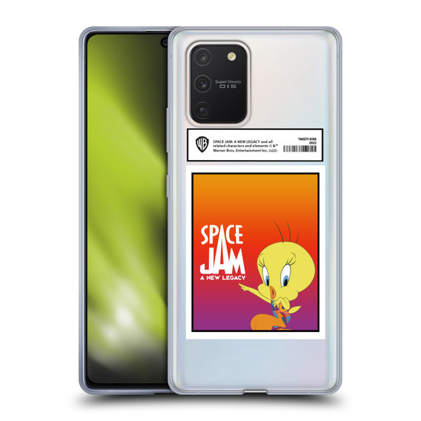 Space Jam: A New Legacy Graphics Tweety Bird Card Soft Gel Case for Samsung Galaxy S10 Lite
