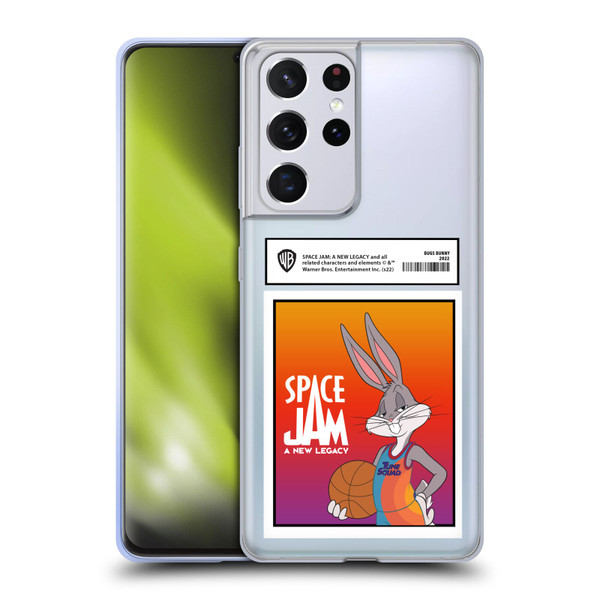 Space Jam: A New Legacy Graphics Bugs Bunny Card Soft Gel Case for Samsung Galaxy S21 Ultra 5G