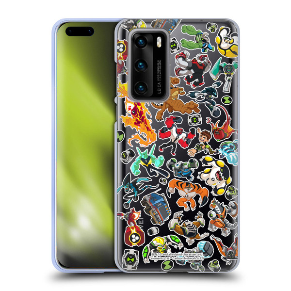 Ben 10: Animated Series Graphics Alien Pattern Soft Gel Case for Huawei P40 5G