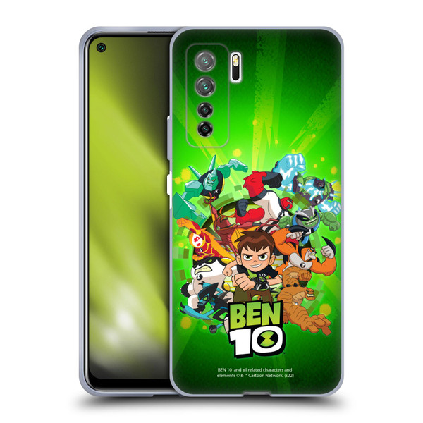 Ben 10: Animated Series Graphics Character Art Soft Gel Case for Huawei Nova 7 SE/P40 Lite 5G