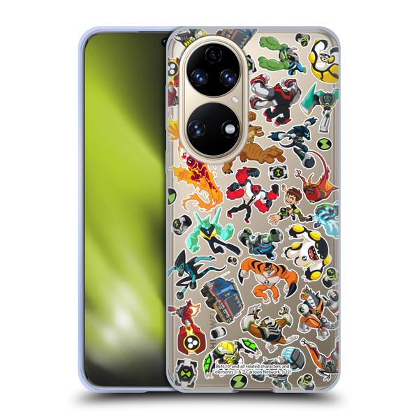 Ben 10: Animated Series Graphics Alien Pattern Soft Gel Case for Huawei P50