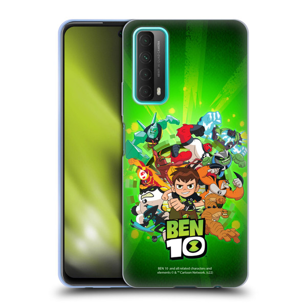 Ben 10: Animated Series Graphics Character Art Soft Gel Case for Huawei P Smart (2021)