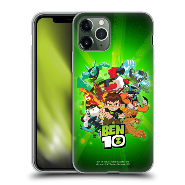 Ben 10: Animated Series Graphics Character Art Soft Gel Case for Apple iPhone 11 Pro