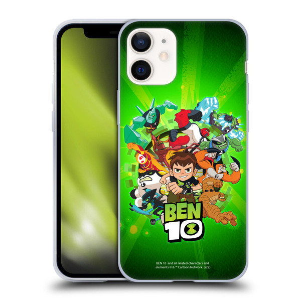 Ben 10: Animated Series Graphics Character Art Soft Gel Case for Apple iPhone 12 Mini