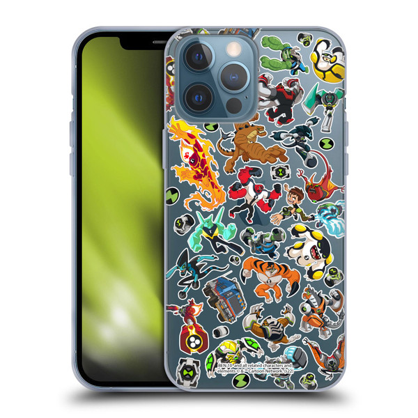 Ben 10: Animated Series Graphics Alien Pattern Soft Gel Case for Apple iPhone 13 Pro Max