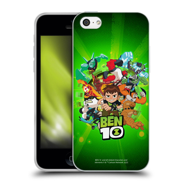 Ben 10: Animated Series Graphics Character Art Soft Gel Case for Apple iPhone 5c