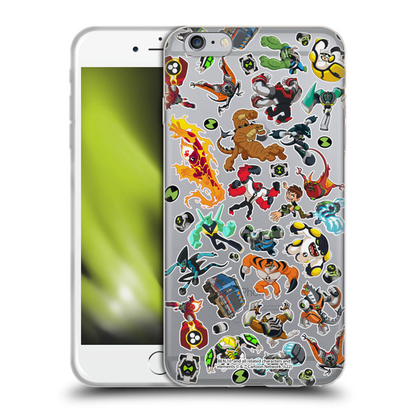 Ben 10: Animated Series Graphics Alien Pattern Soft Gel Case for Apple iPhone 6 Plus / iPhone 6s Plus