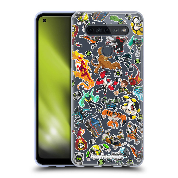 Ben 10: Animated Series Graphics Alien Pattern Soft Gel Case for LG K51S