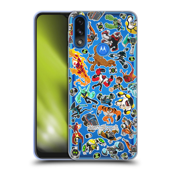 Ben 10: Animated Series Graphics Alien Pattern Soft Gel Case for Motorola Moto E7 Power / Moto E7i Power