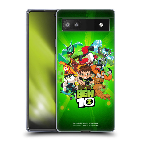 Ben 10: Animated Series Graphics Character Art Soft Gel Case for Google Pixel 6a