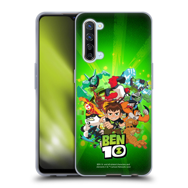 Ben 10: Animated Series Graphics Character Art Soft Gel Case for OPPO Find X2 Lite 5G