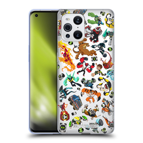 Ben 10: Animated Series Graphics Alien Pattern Soft Gel Case for OPPO Find X3 / Pro
