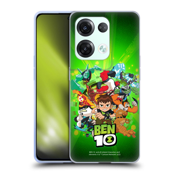 Ben 10: Animated Series Graphics Character Art Soft Gel Case for OPPO Reno8 Pro