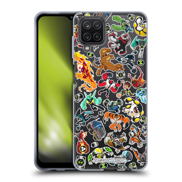Ben 10: Animated Series Graphics Alien Pattern Soft Gel Case for Samsung Galaxy A12 (2020)