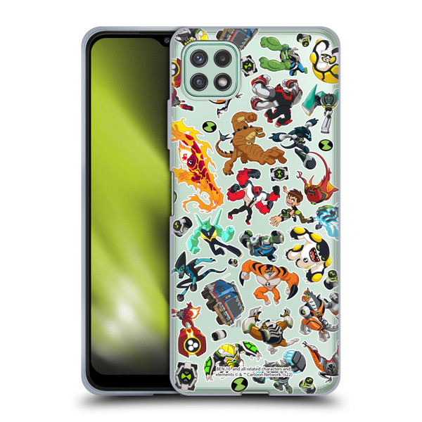 Ben 10: Animated Series Graphics Alien Pattern Soft Gel Case for Samsung Galaxy A22 5G / F42 5G (2021)