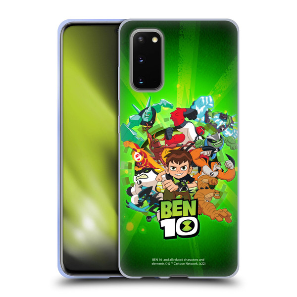 Ben 10: Animated Series Graphics Character Art Soft Gel Case for Samsung Galaxy S20 / S20 5G