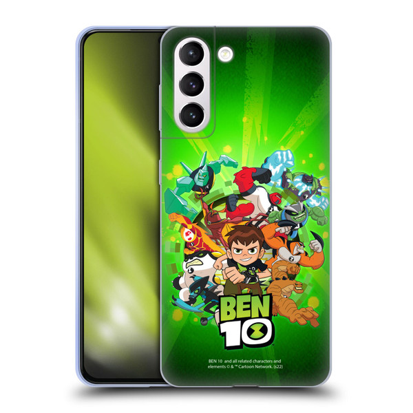 Ben 10: Animated Series Graphics Character Art Soft Gel Case for Samsung Galaxy S21+ 5G