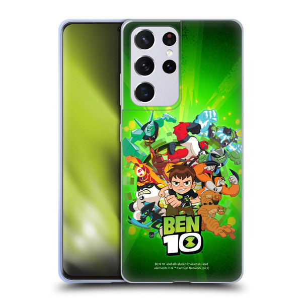 Ben 10: Animated Series Graphics Character Art Soft Gel Case for Samsung Galaxy S21 Ultra 5G