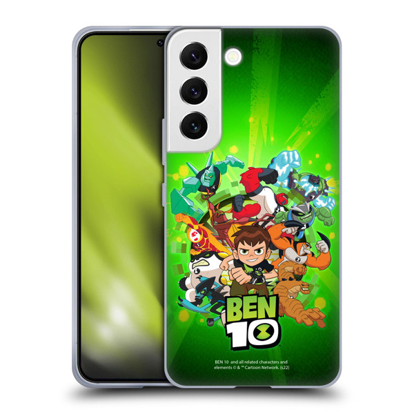Ben 10: Animated Series Graphics Character Art Soft Gel Case for Samsung Galaxy S22 5G