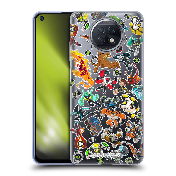 Ben 10: Animated Series Graphics Alien Pattern Soft Gel Case for Xiaomi Redmi Note 9T 5G