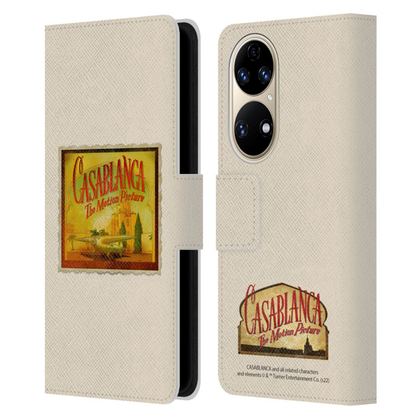 Casablanca Graphics Poster Leather Book Wallet Case Cover For Huawei P50