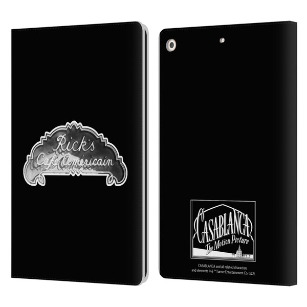 Casablanca Graphics Rick's Cafe Leather Book Wallet Case Cover For Apple iPad 10.2 2019/2020/2021