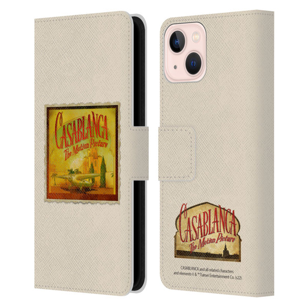 Casablanca Graphics Poster Leather Book Wallet Case Cover For Apple iPhone 13