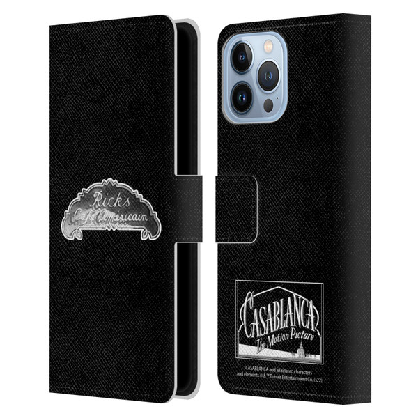 Casablanca Graphics Rick's Cafe Leather Book Wallet Case Cover For Apple iPhone 13 Pro Max