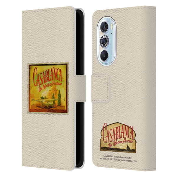 Casablanca Graphics Poster Leather Book Wallet Case Cover For Motorola Edge X30