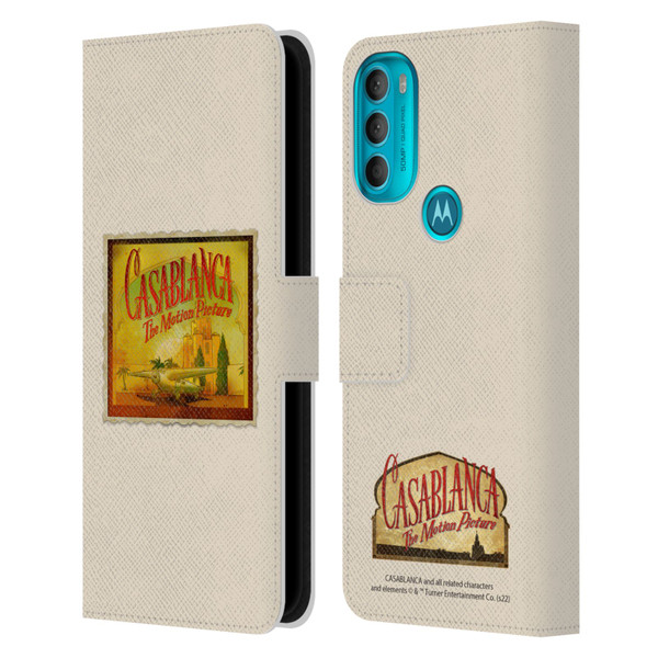 Casablanca Graphics Poster Leather Book Wallet Case Cover For Motorola Moto G71 5G