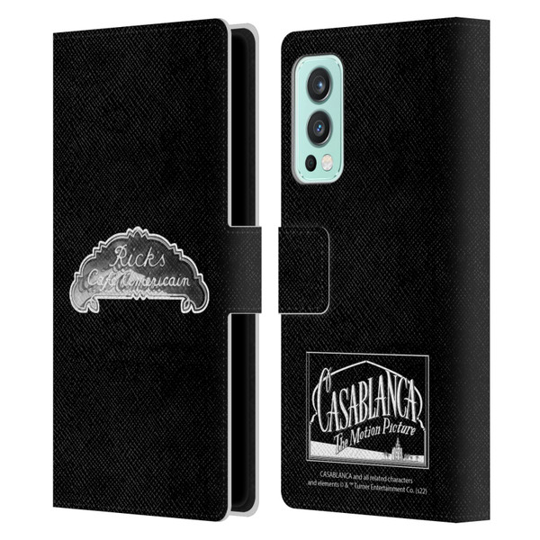 Casablanca Graphics Rick's Cafe Leather Book Wallet Case Cover For OnePlus Nord 2 5G