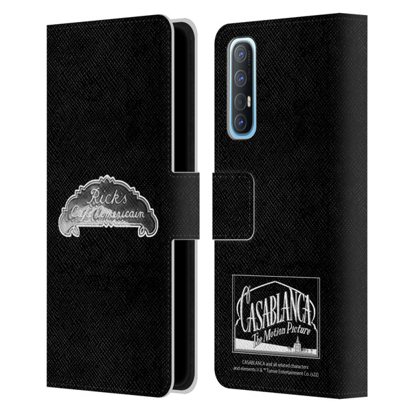 Casablanca Graphics Rick's Cafe Leather Book Wallet Case Cover For OPPO Find X2 Neo 5G
