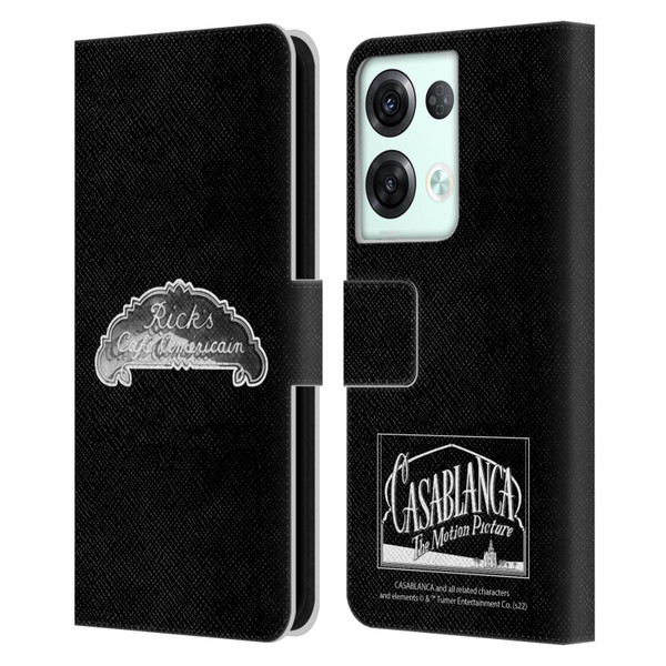 Casablanca Graphics Rick's Cafe Leather Book Wallet Case Cover For OPPO Reno8 Pro