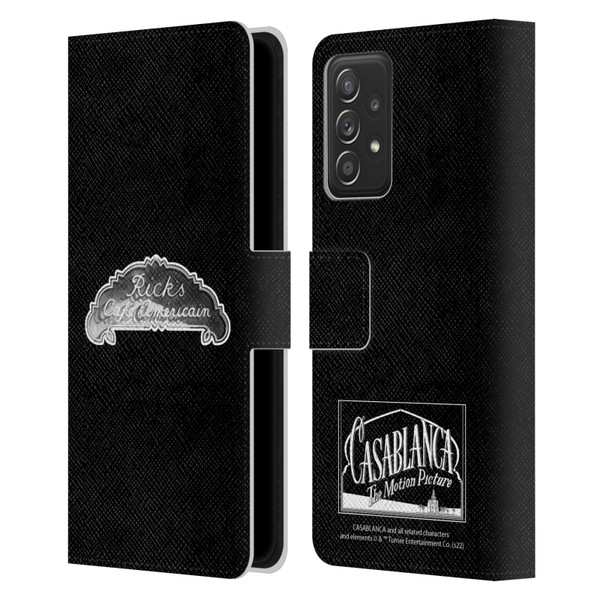 Casablanca Graphics Rick's Cafe Leather Book Wallet Case Cover For Samsung Galaxy A53 5G (2022)