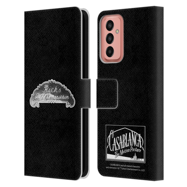 Casablanca Graphics Rick's Cafe Leather Book Wallet Case Cover For Samsung Galaxy M13 (2022)
